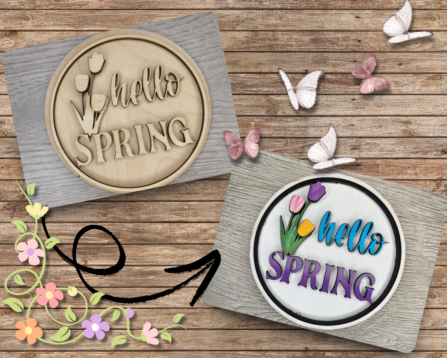 Hello Spring Sign | #3389 – Craft Kits 2 Go