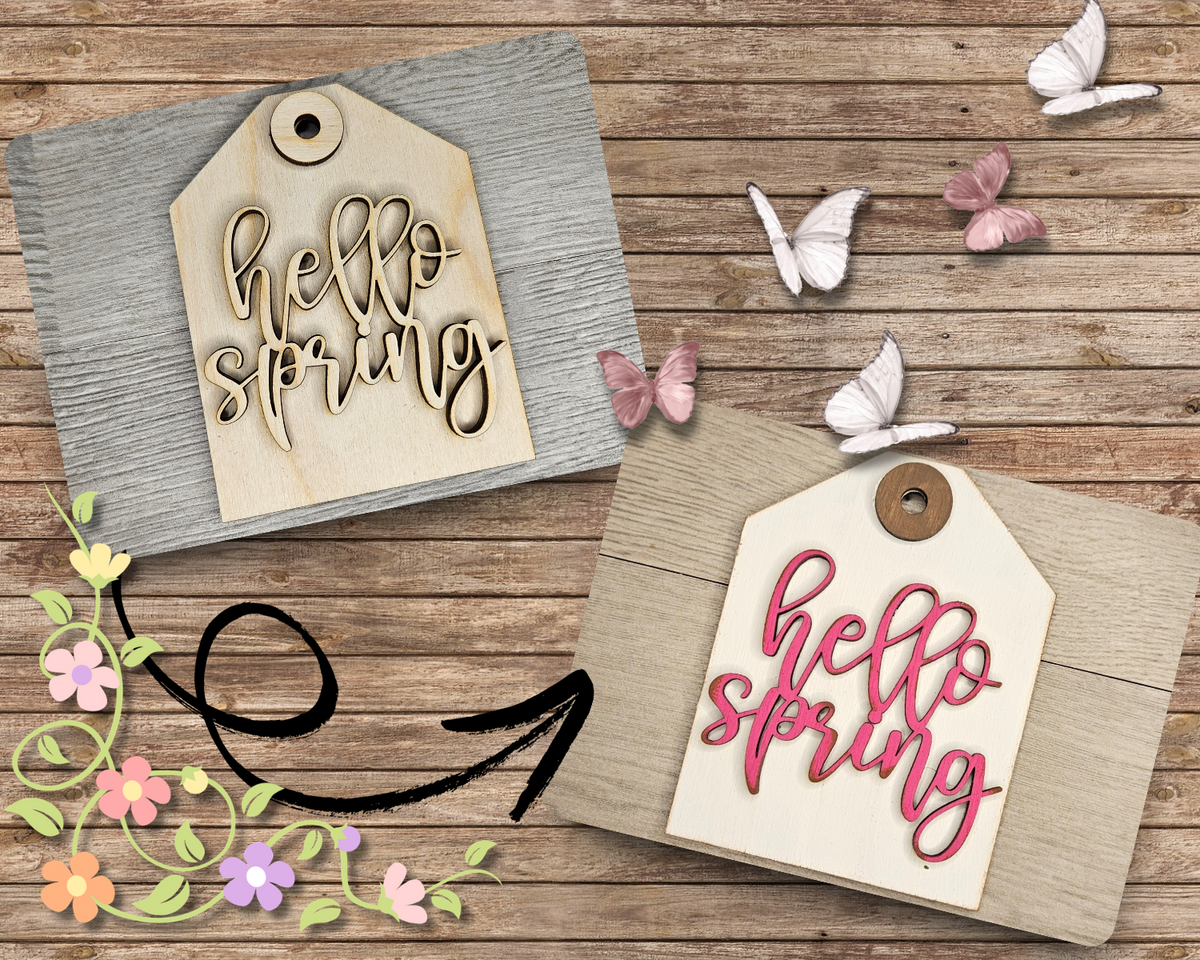 Hello Spring Tag | #2744