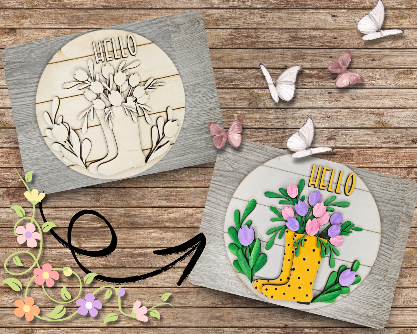 Hello Spring Tulips | #3950