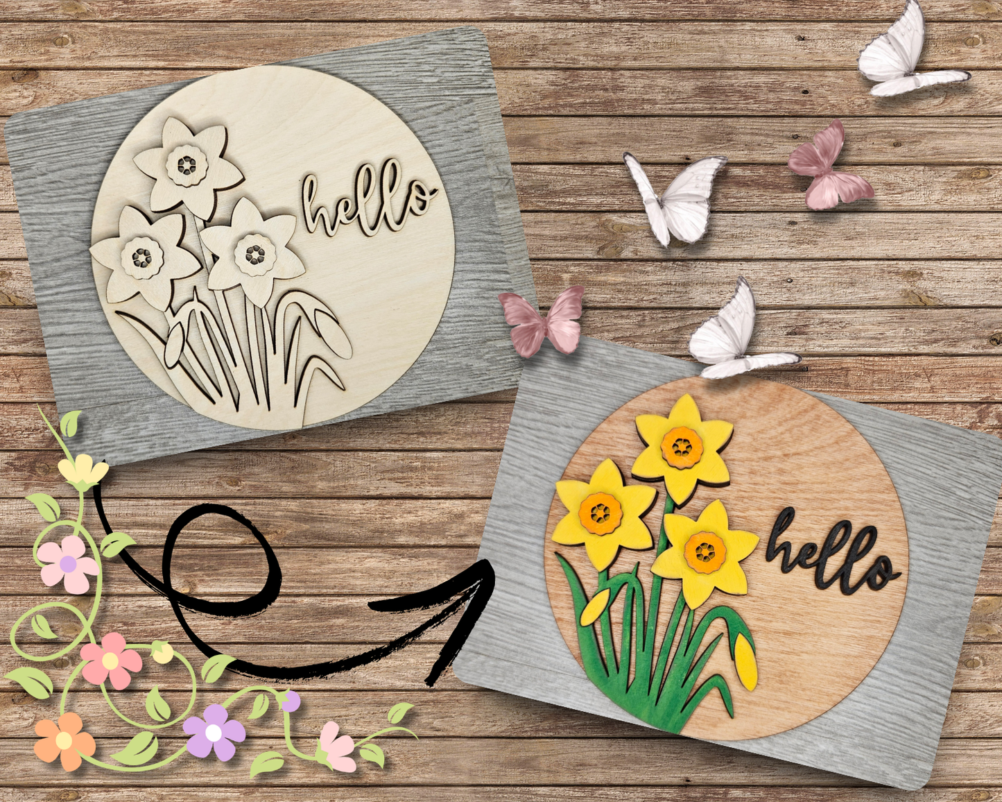 Hello Spring Daffodils | #4068
