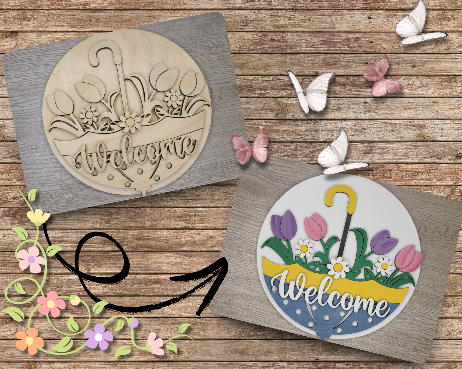 Welcome Spring Sign | #3601 – Craft Kits 2 Go