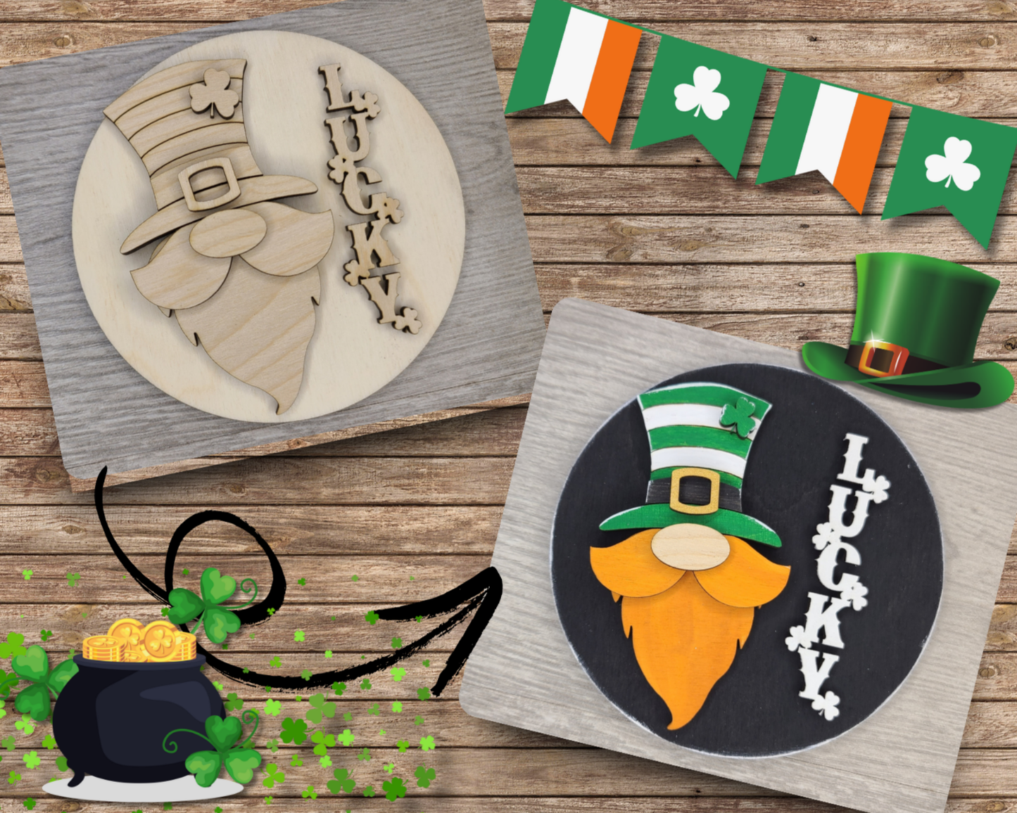 St. Patrick's Day Gnome | #3664