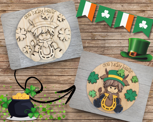 St. Patrick's Day Highland Cow | #3512