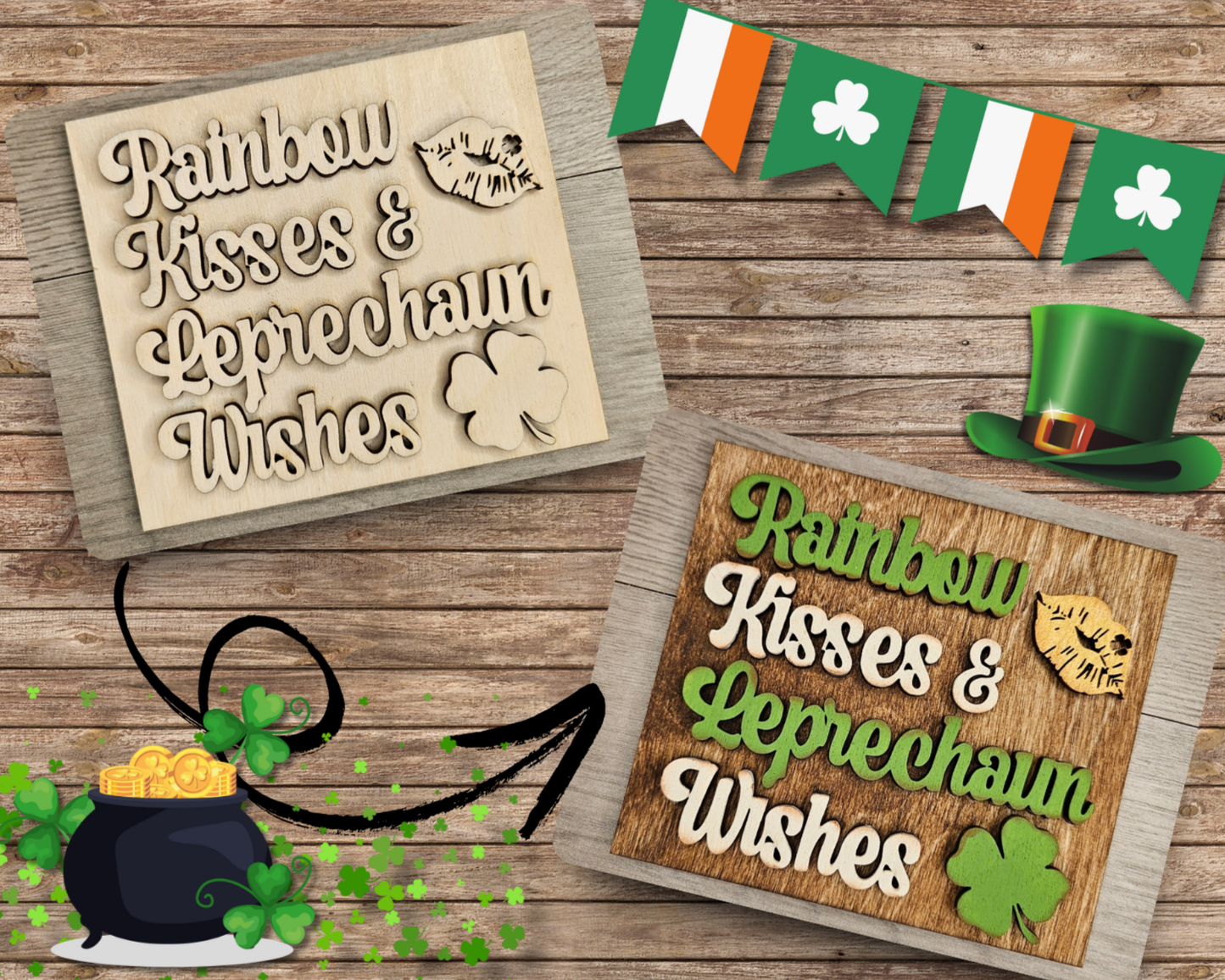 Rainbow Kisses & Shamrock Wishes | #4729