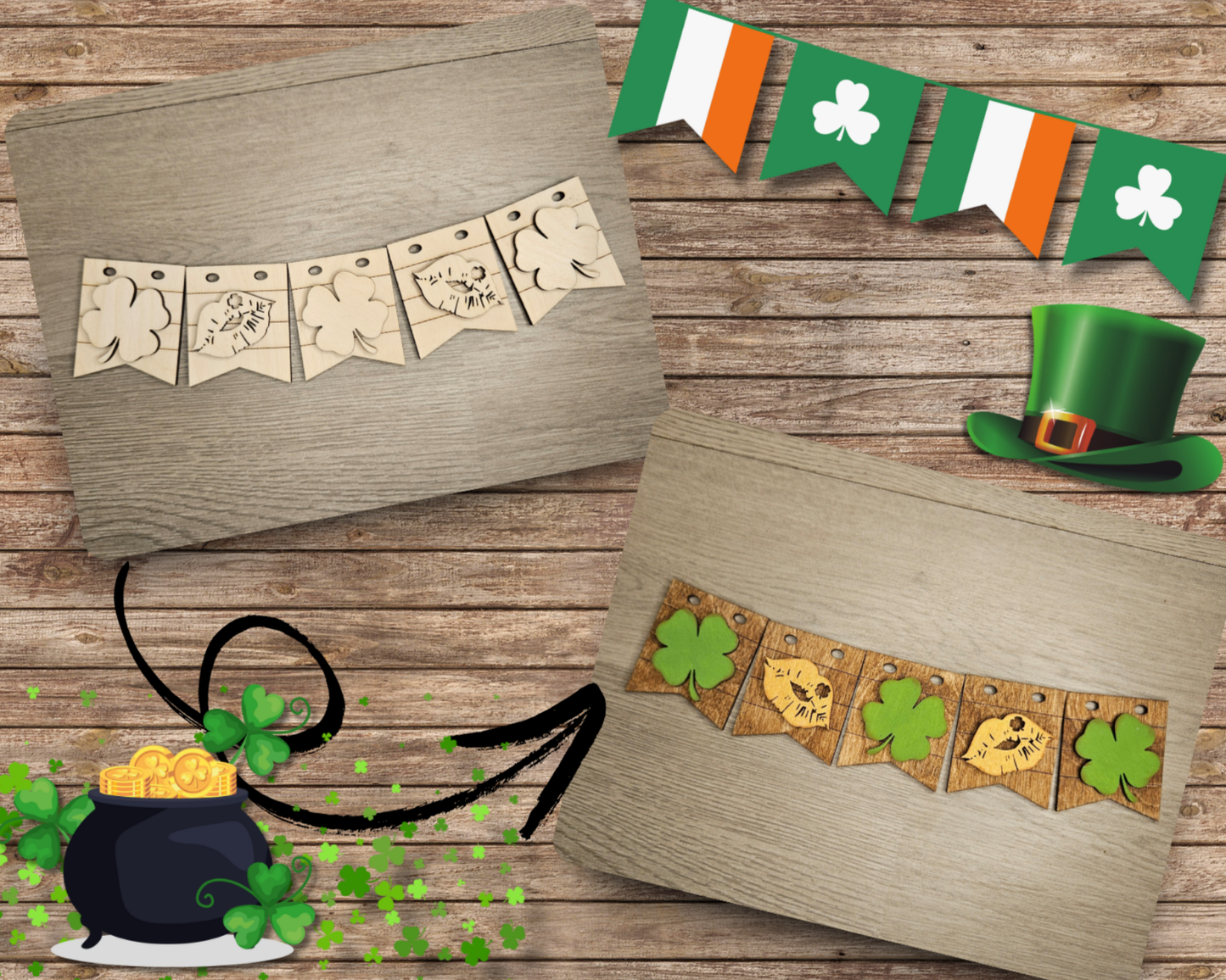 St. Patrick's Day Bunting | #4726