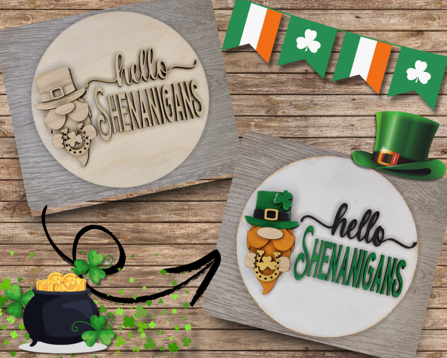 St. Patrick's Day Gnome | #3625