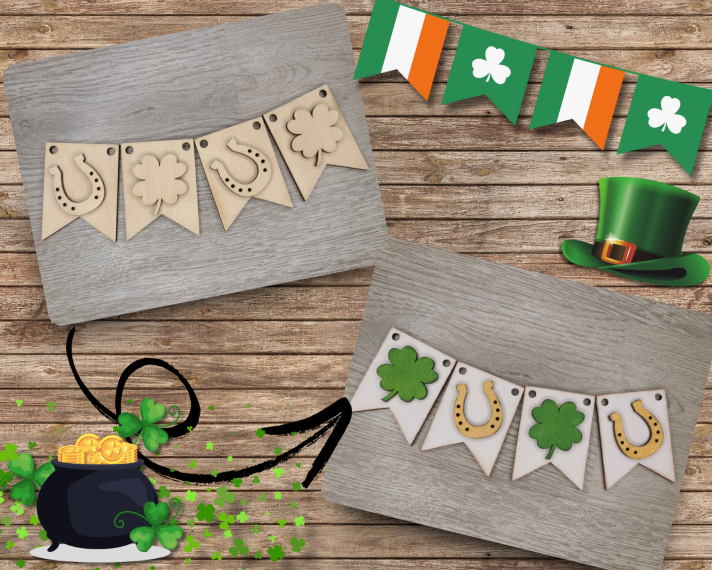 St. Patrick's Day Bunting | #3932