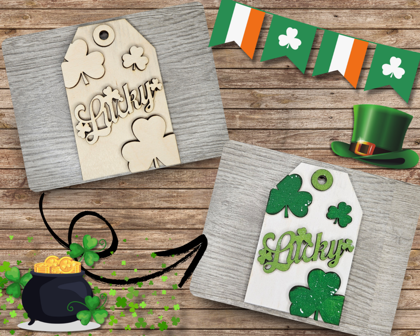 Lucky Shamrock Tag | #4017