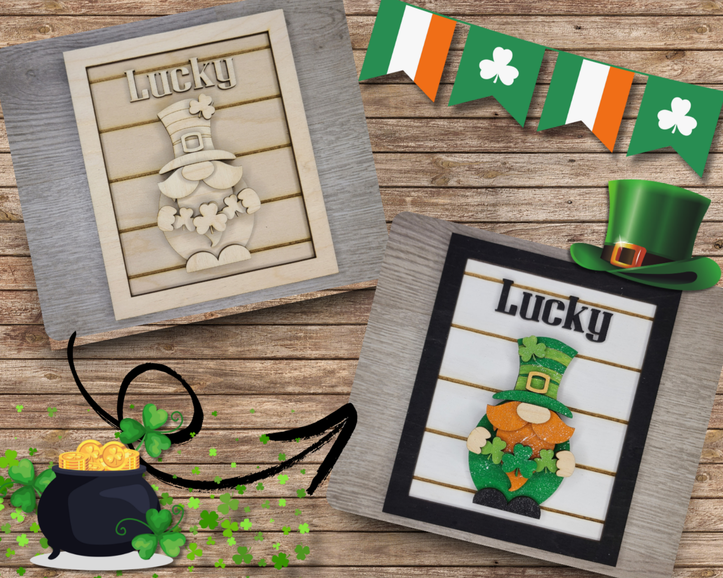 St. Patrick's Day Gnome | #3434