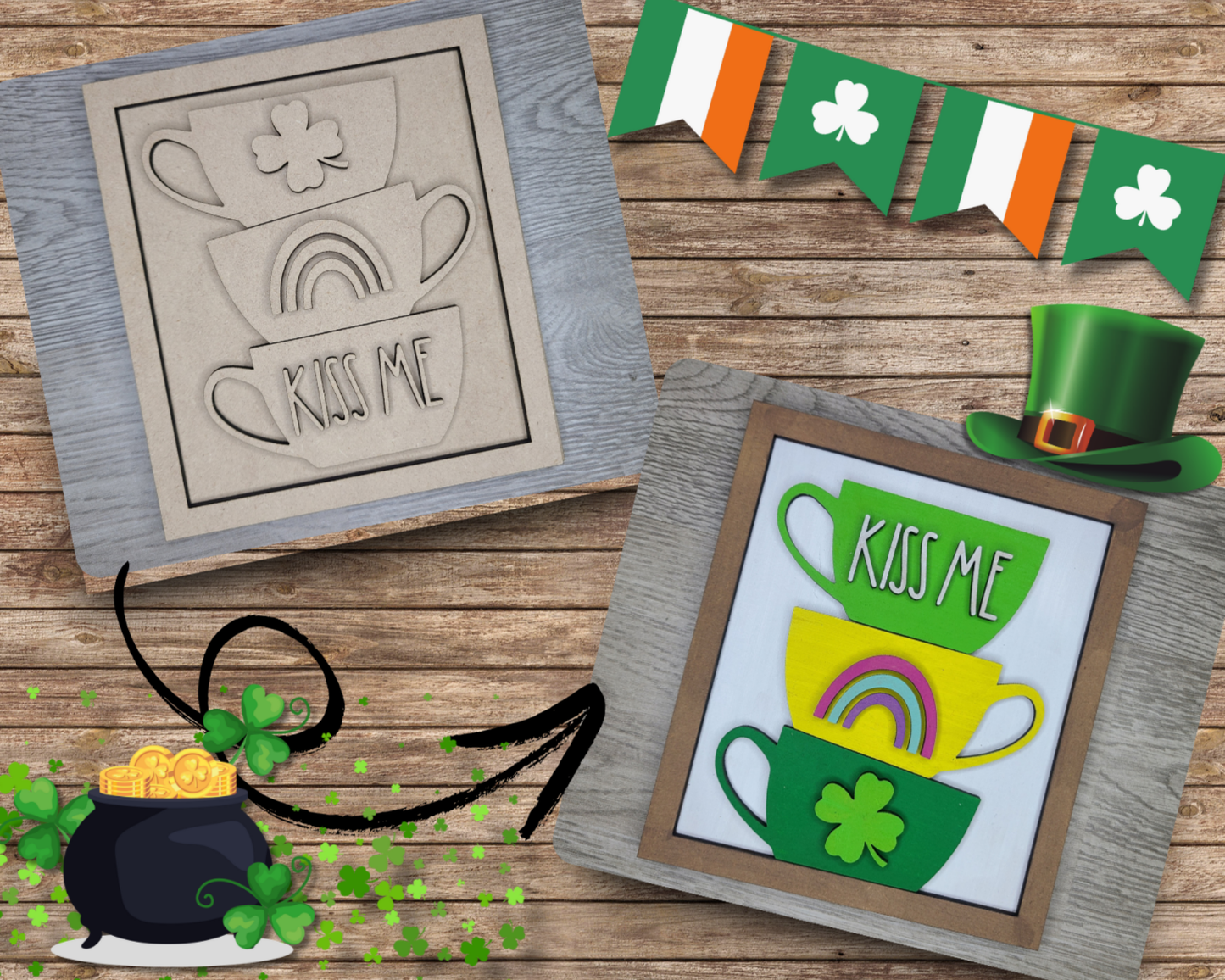 St Patrick's Day Mugs | #3134