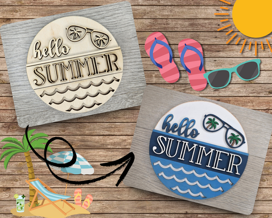 Hello Summer Sign | #3935