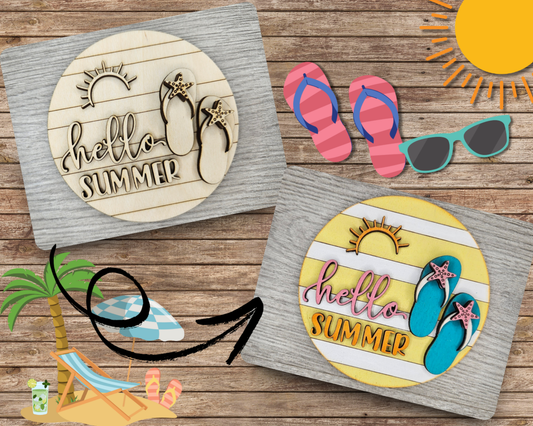 Hello Summer Sign | #3934
