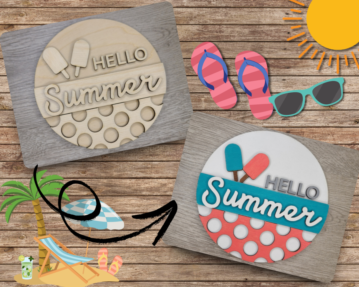 Hello Summer Sign | #3116