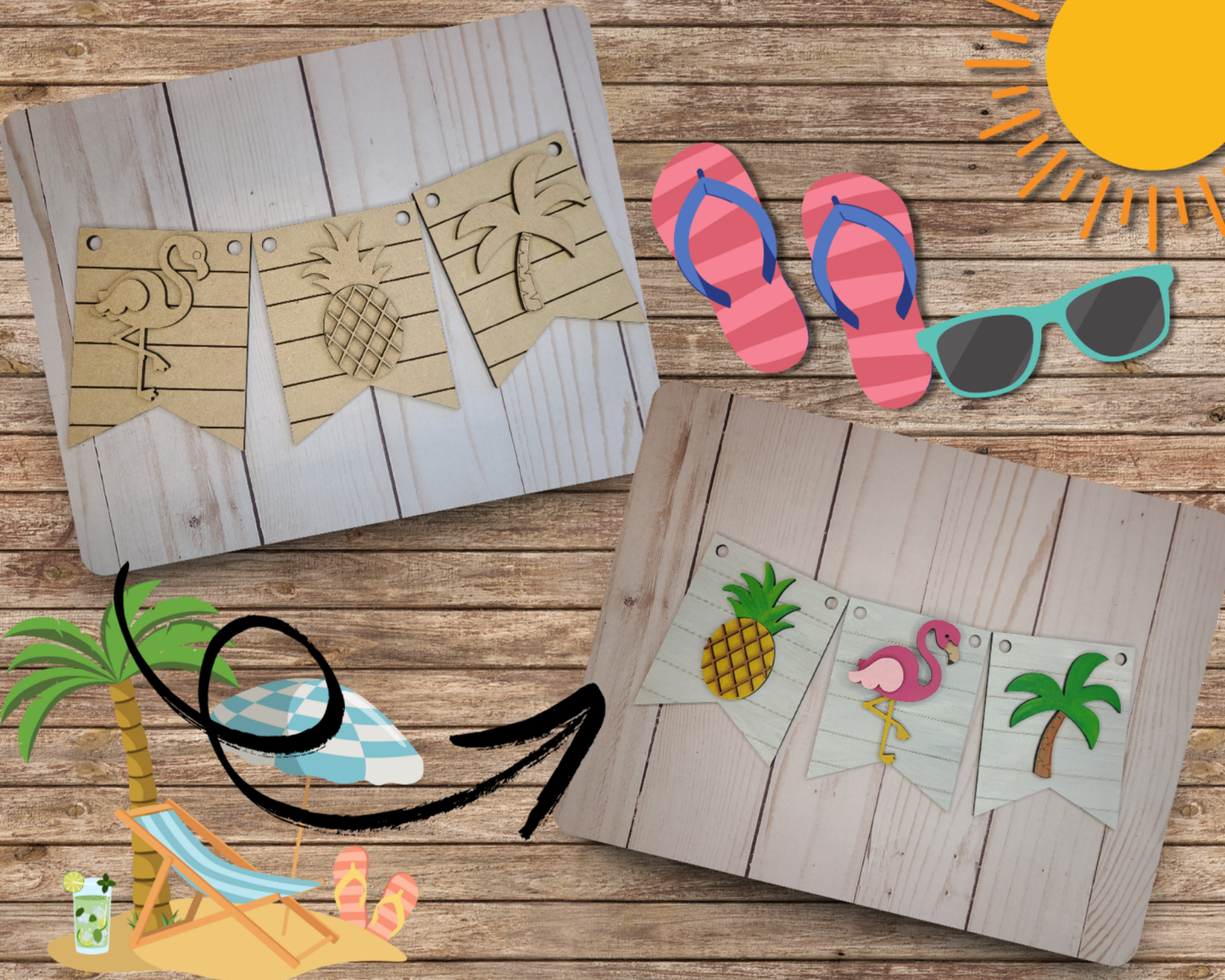 Flamingo Banner | #2545