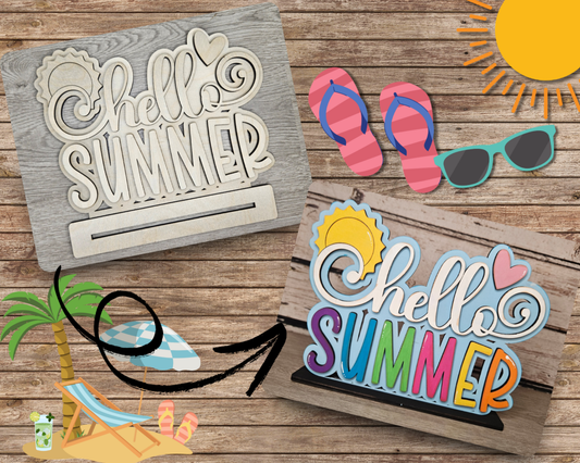 Hello Summer Shelf Sitter | #4193