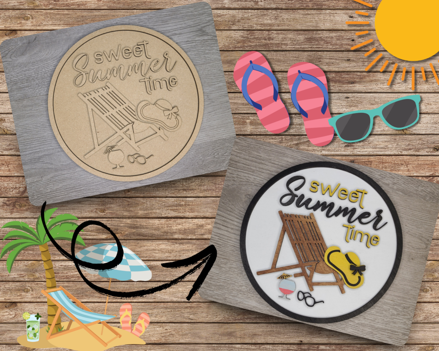 Sweet Summertime Sign | #2882