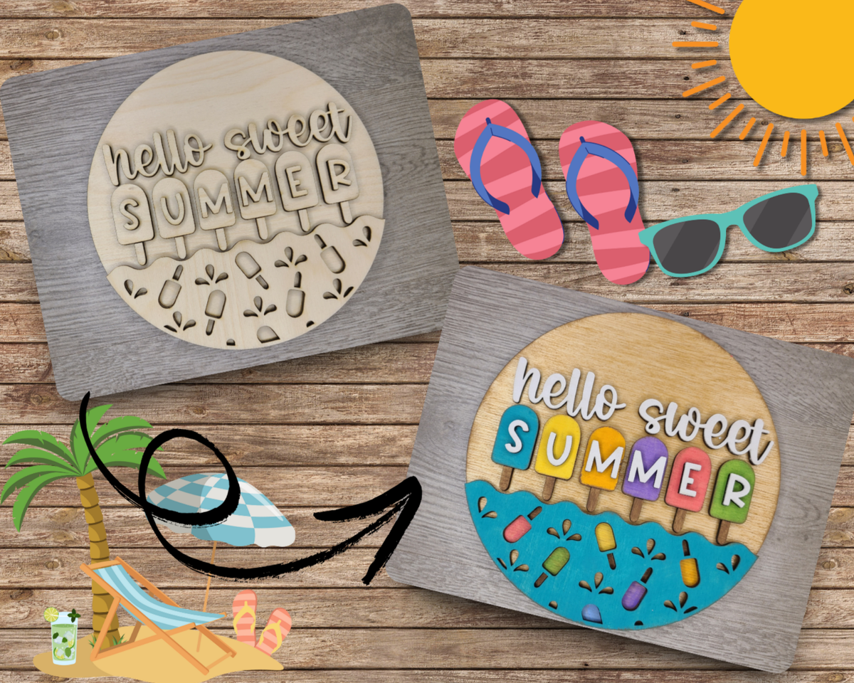 Hello Summer Sign | #3721