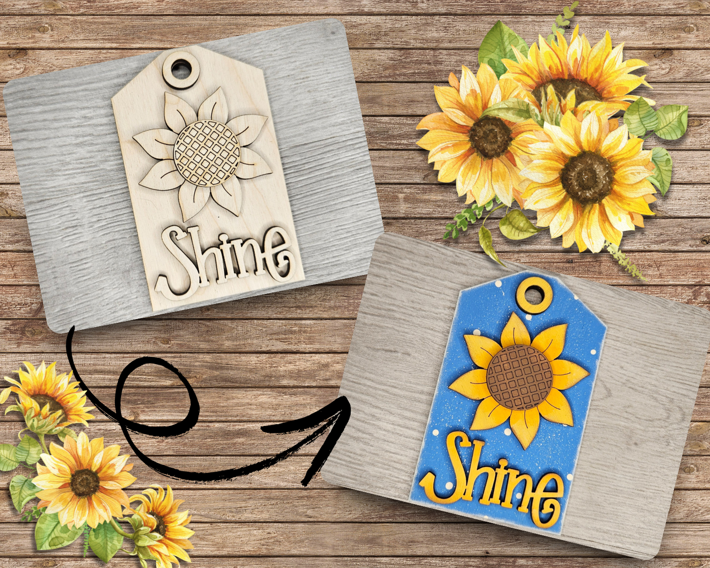 Shine Tag | Sunflower | #4578
