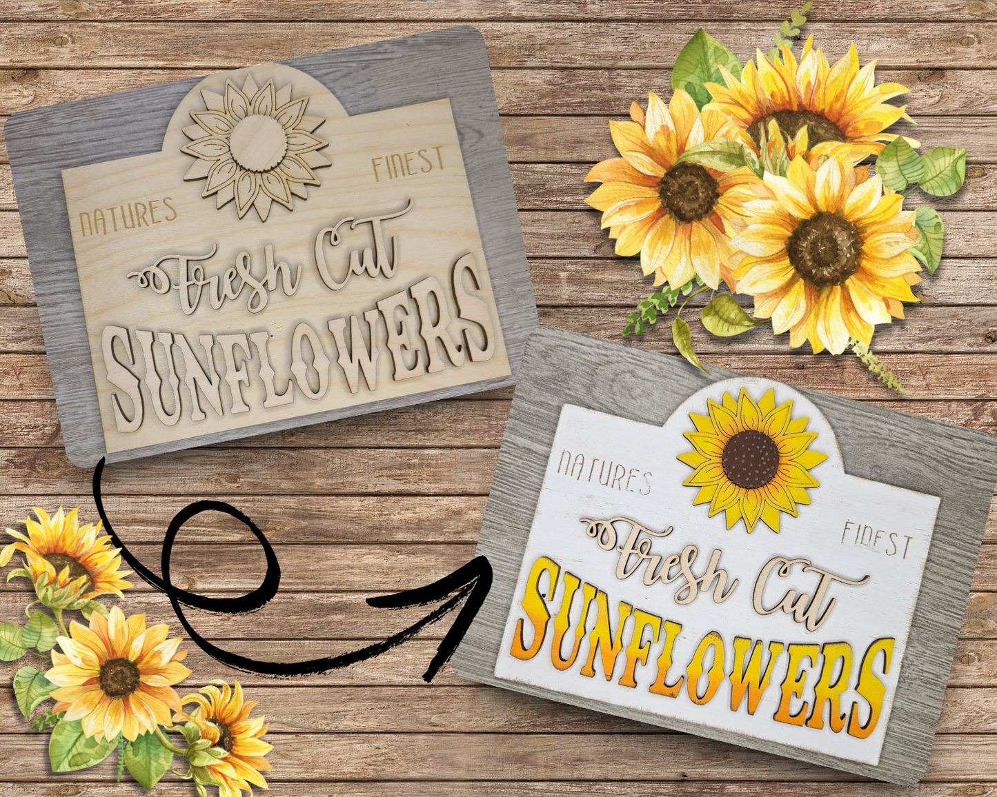 Fresh Cut Sunflowers | #2586