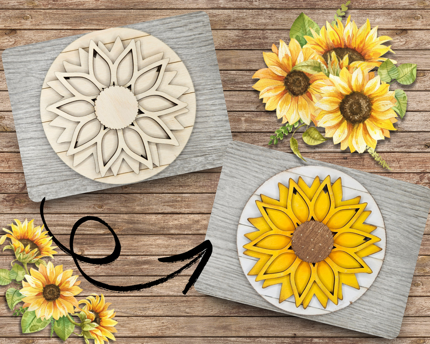 Sunflower Round | #2585