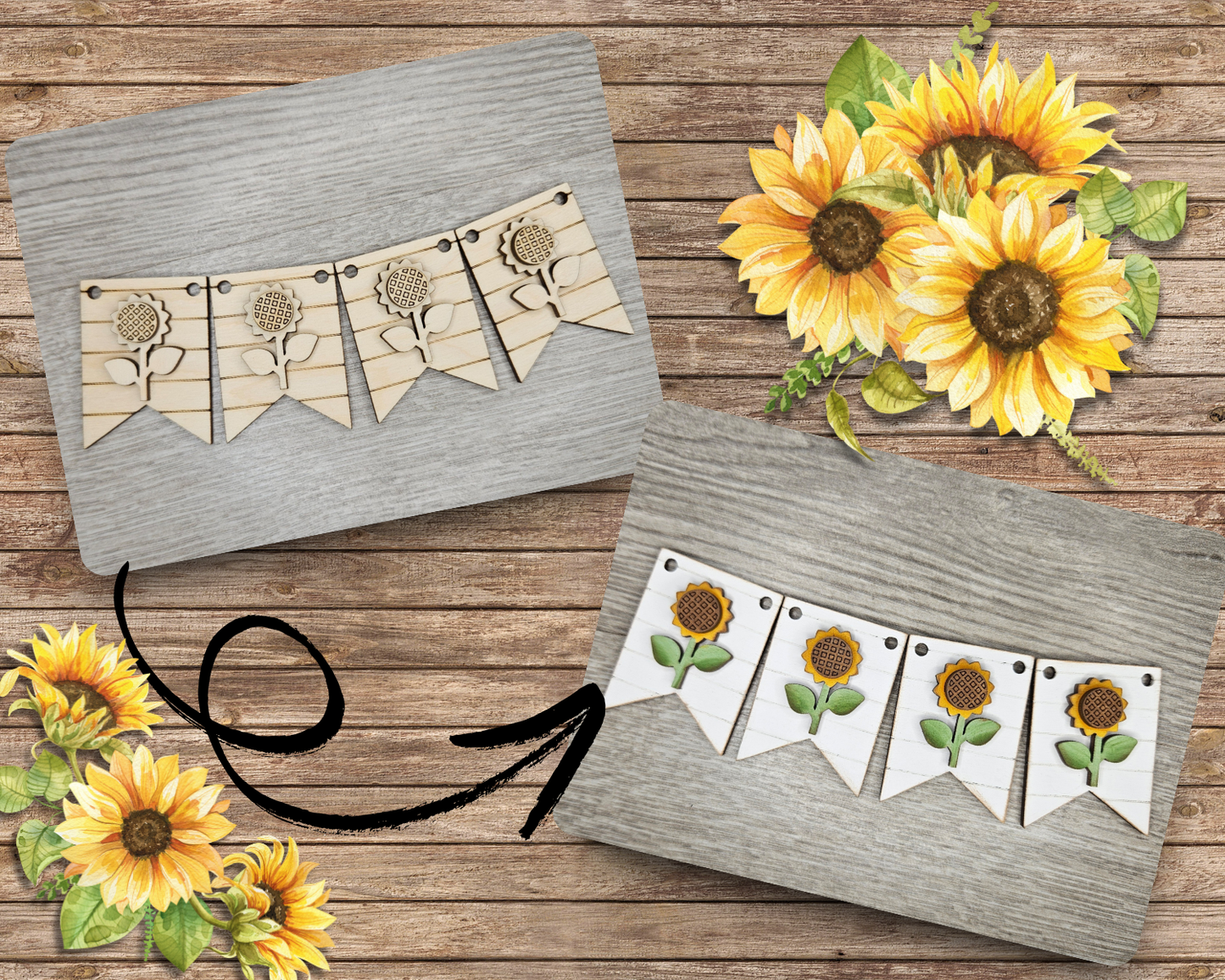 Sunflower Bunting | #4287