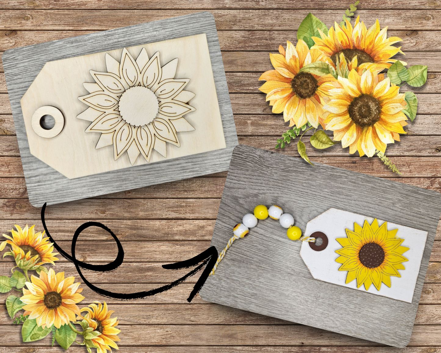 Sunflower Tag | #4130