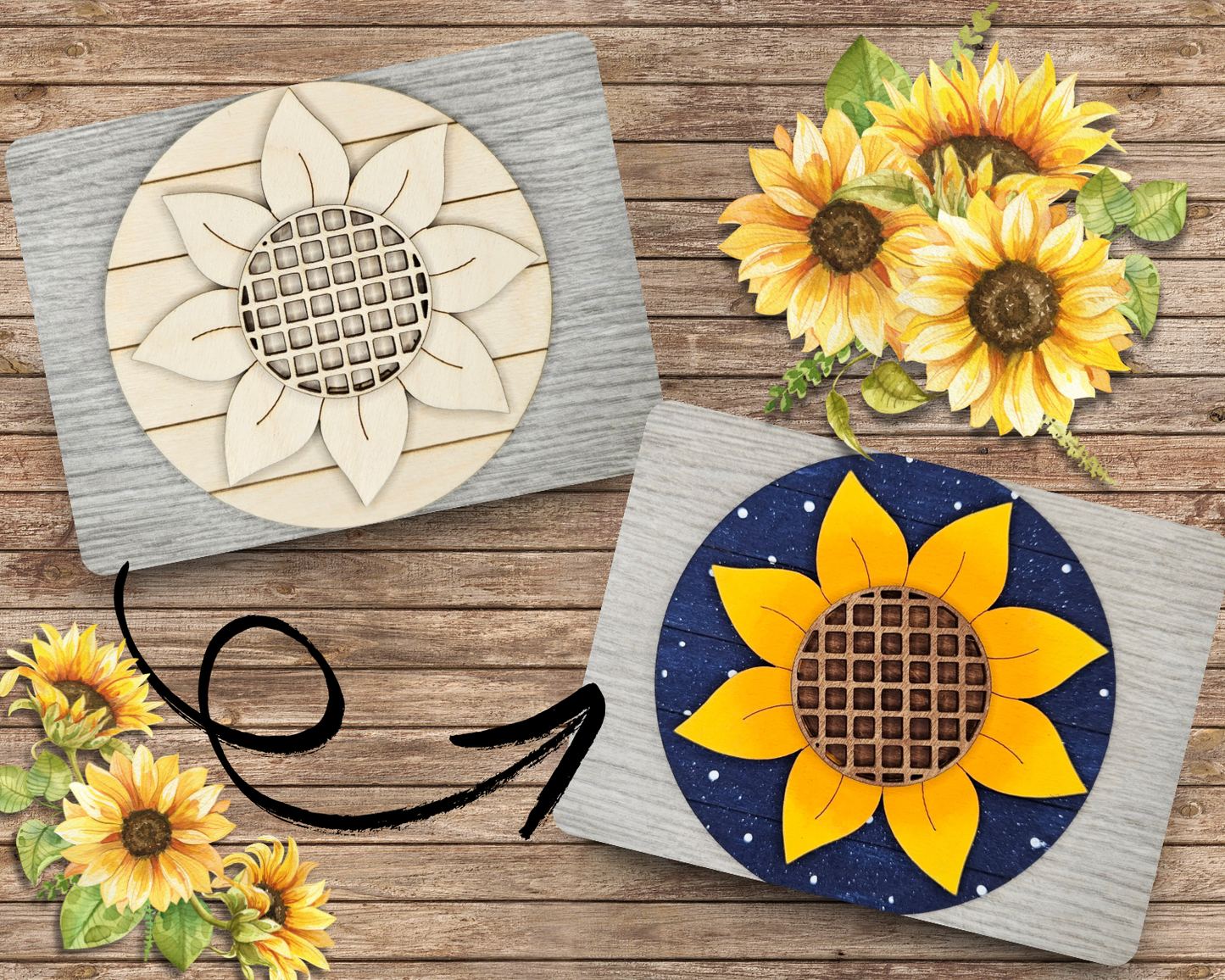 Sunflower Round | #4108