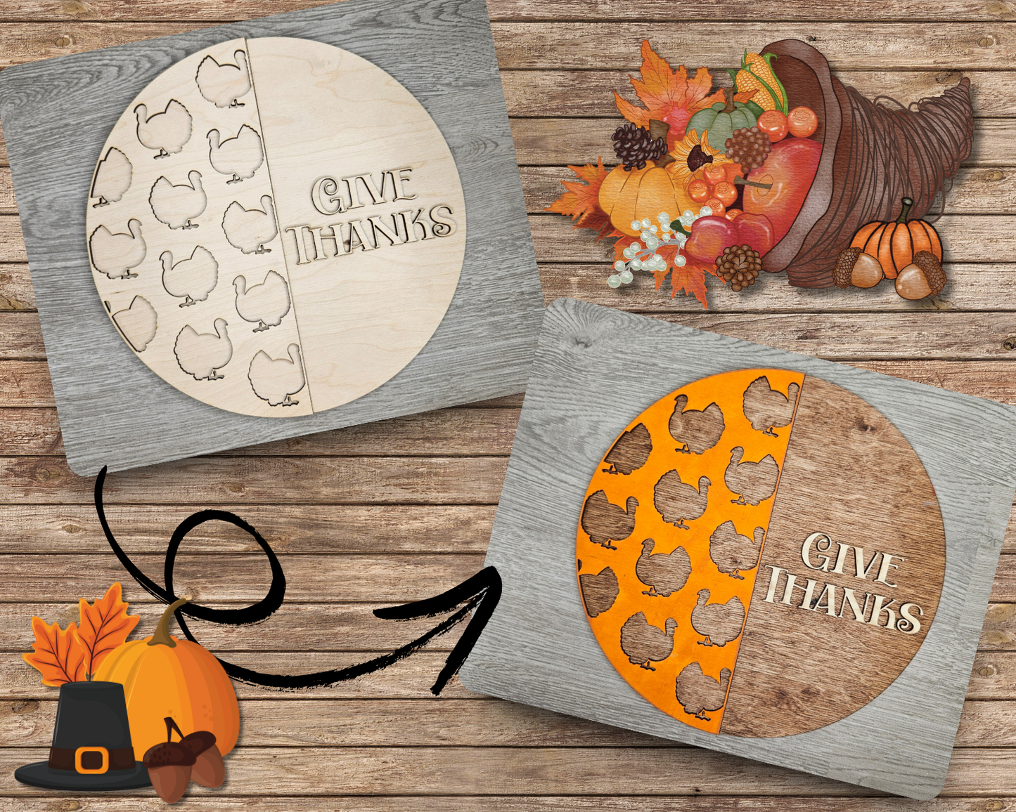 Give Thanks Sign | #4215