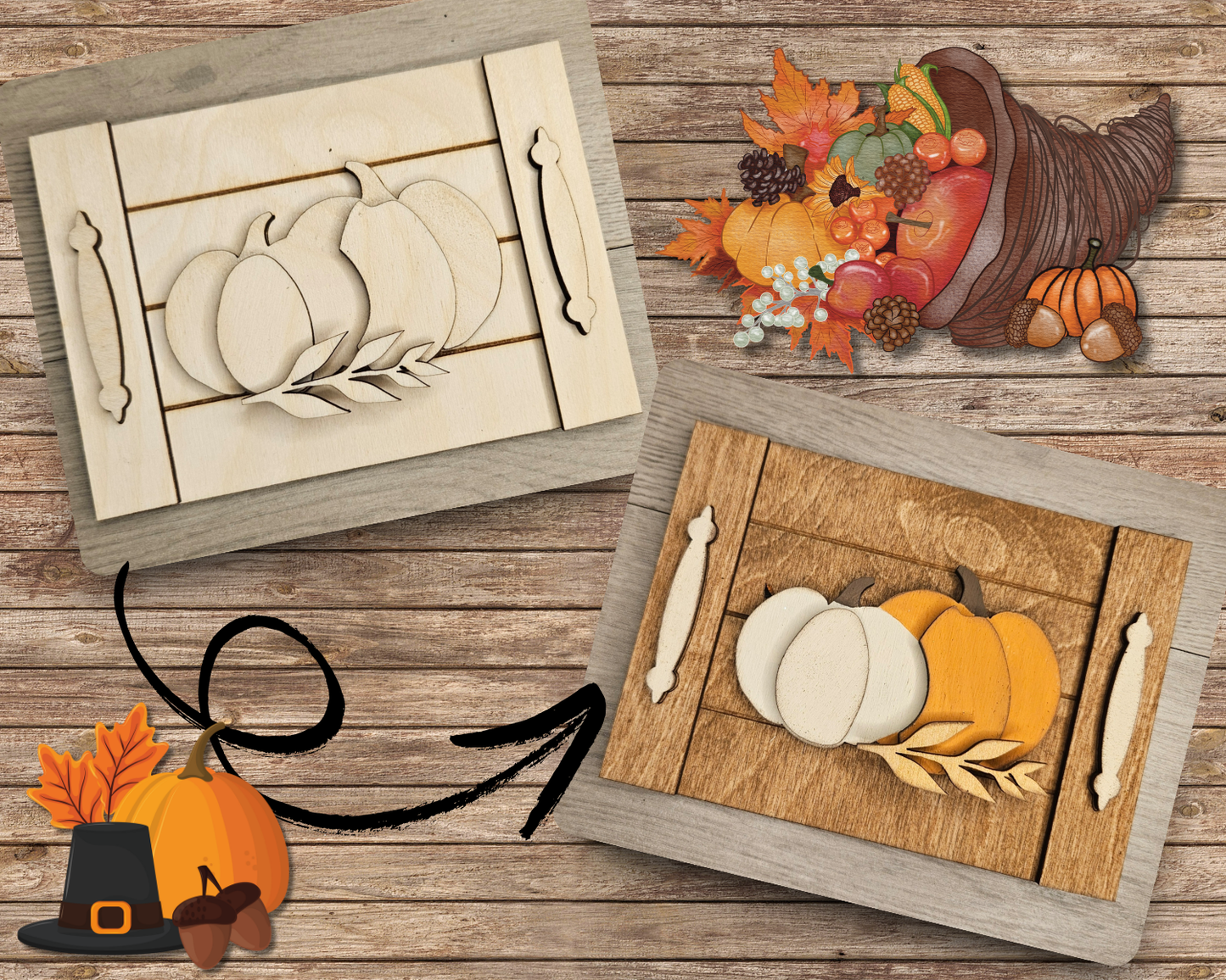 Pumpkin Thanksgiving Platter | #4723