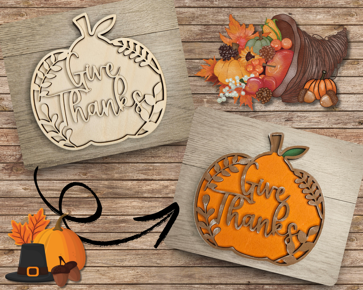 Give Thanks Pumpkin | #2907