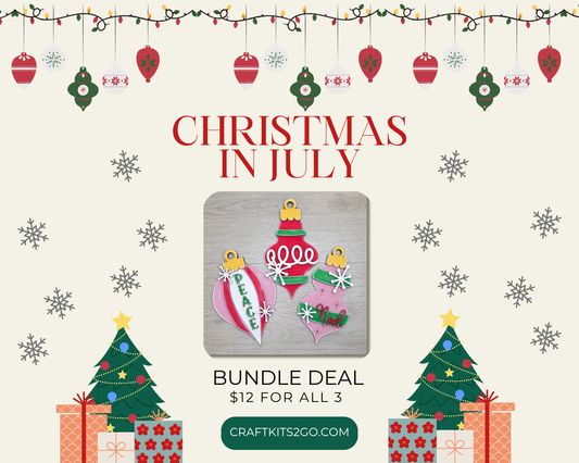 **Christmas in July** Ornament Bundle Deal