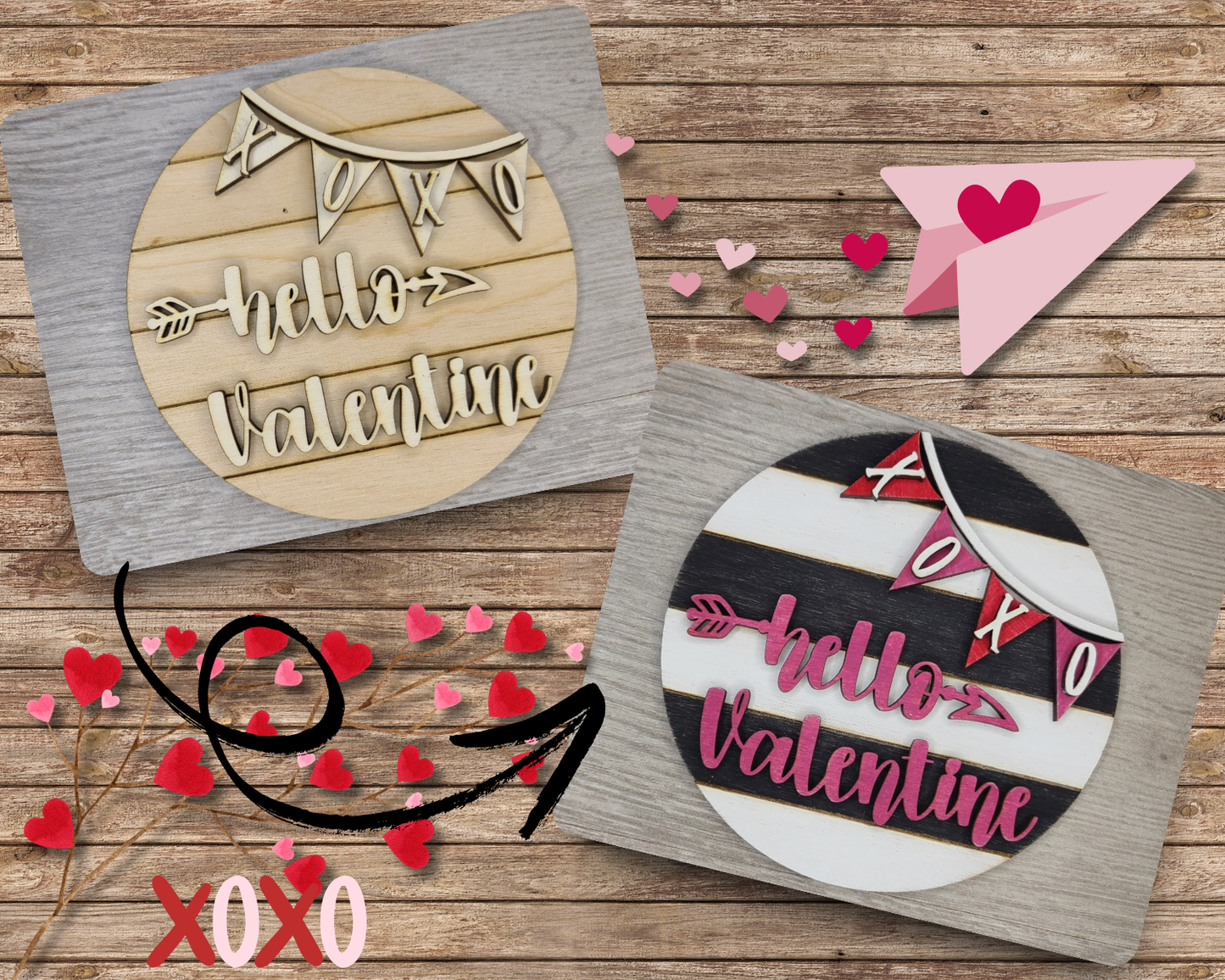 Hello Valentine Sign | #3380