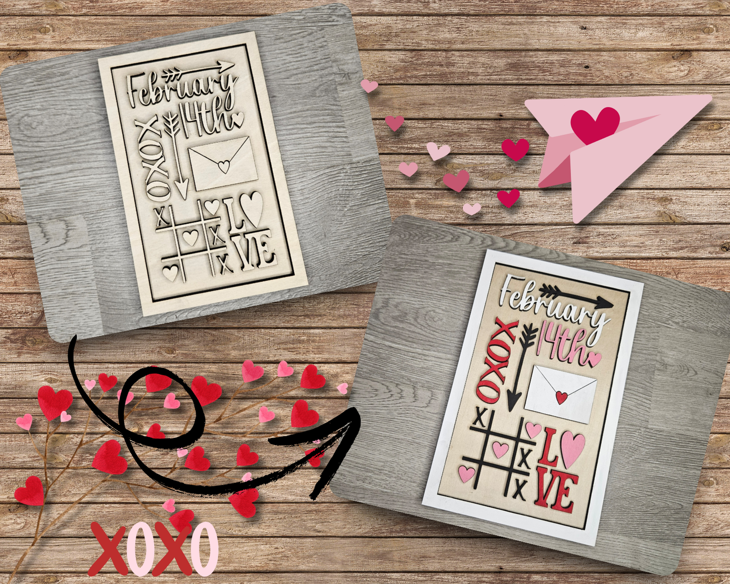 Valentine Collage Sign | #3954