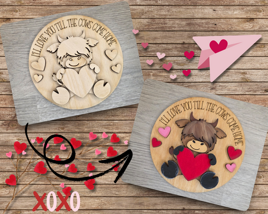Valentine Highland Cow | #3519