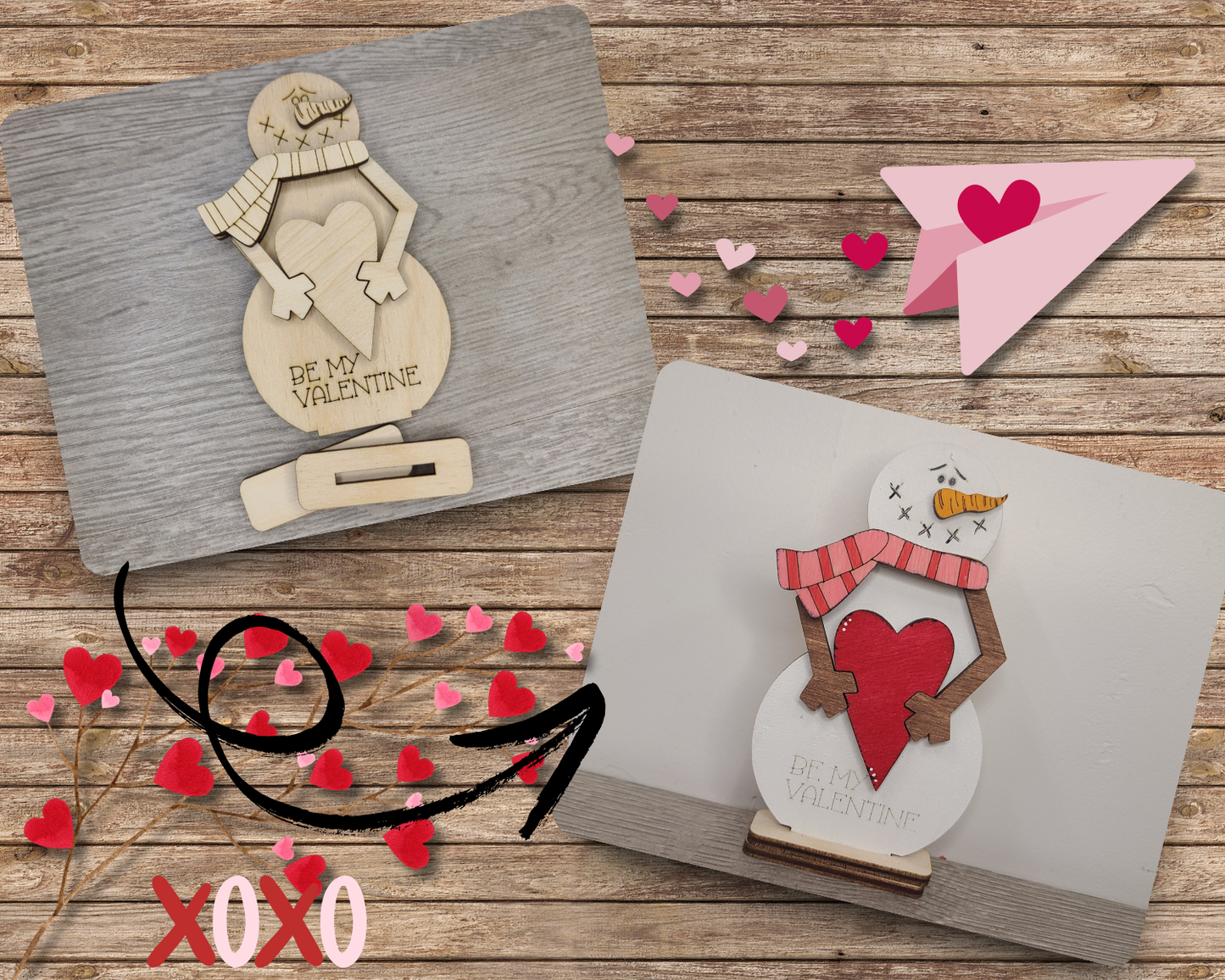 Valentine Snowman Shelf Sitter | #3672