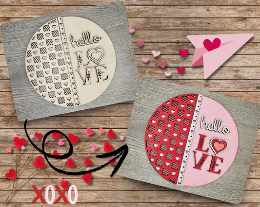 Hello Love Sign | #3970