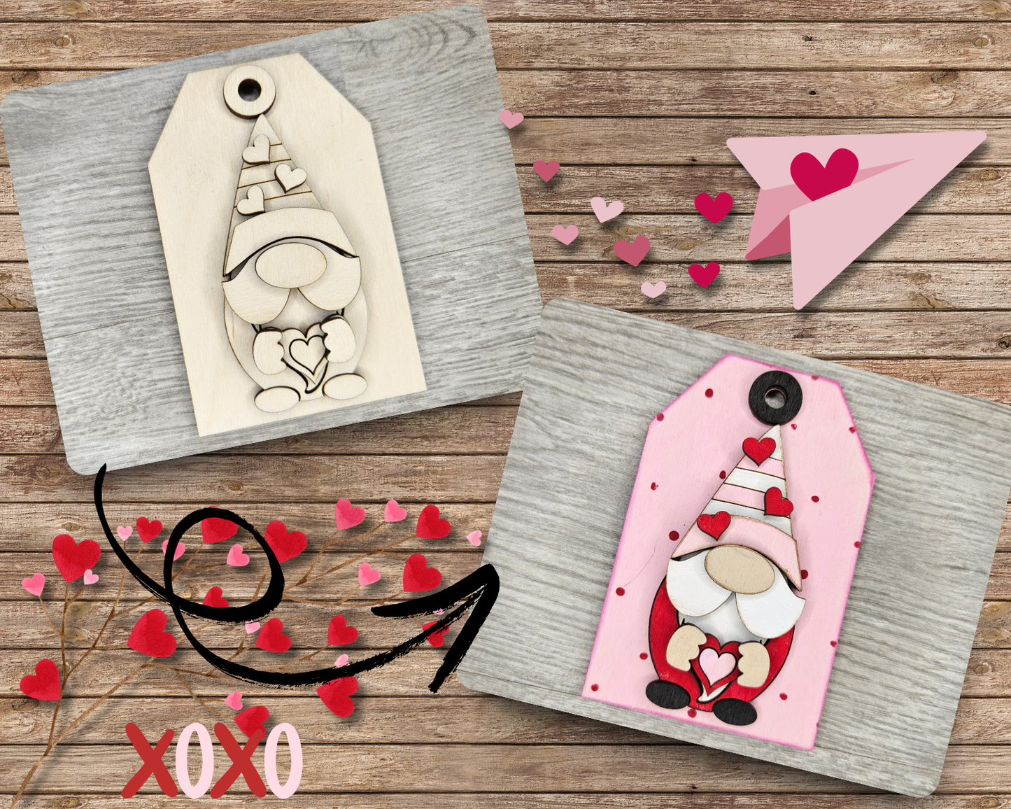 Valentine Gnome Tag | #3973