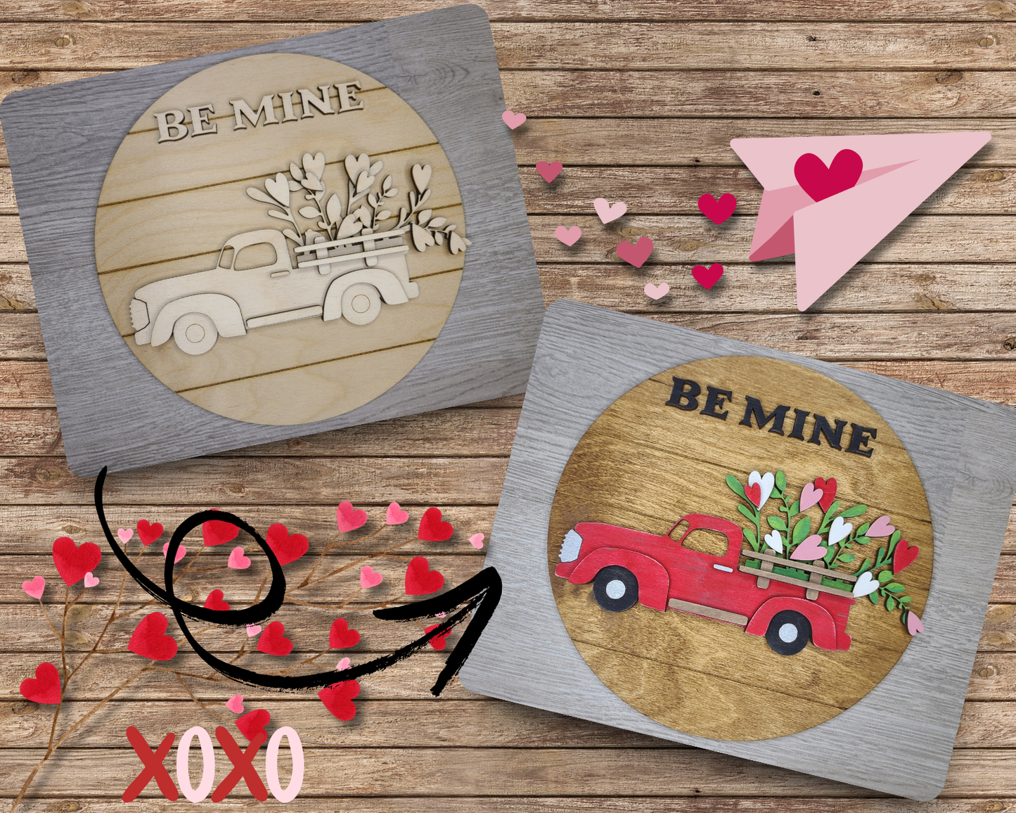 Be Mine Valentine Truck | #3390