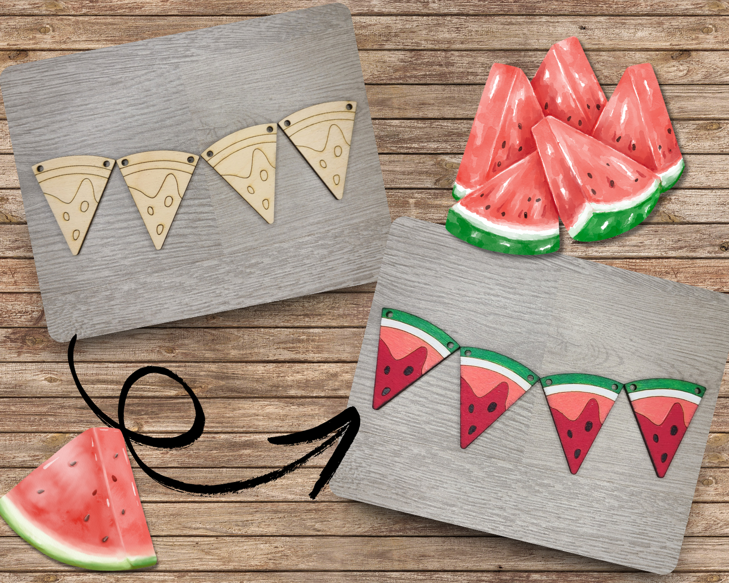 Watermelon Bunting | #2828