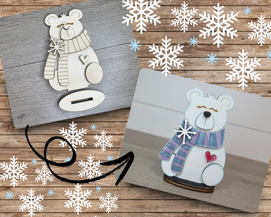 Polar Bear Shelf Sitter | #5057