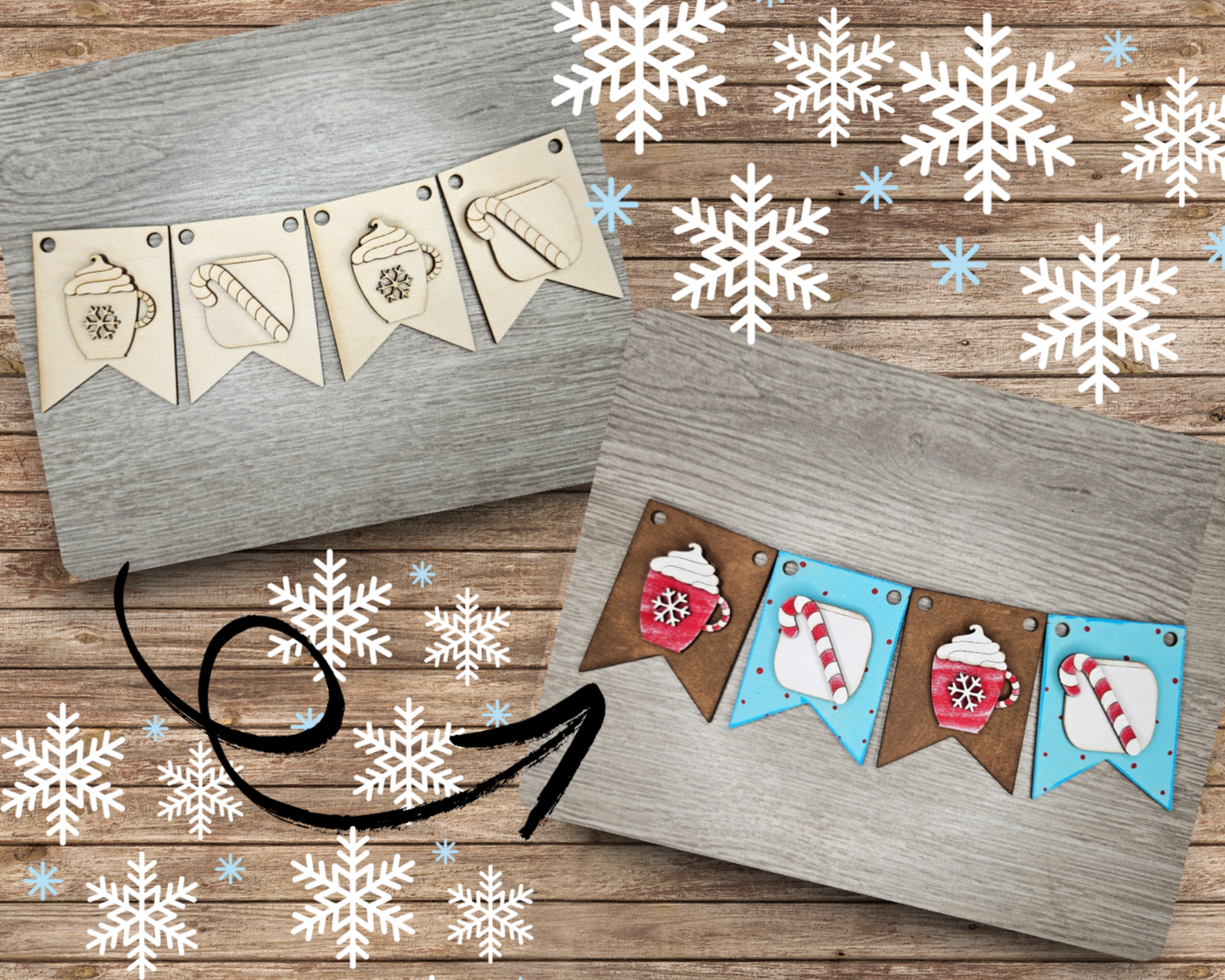 Hot Cocoa Bunting | #4424