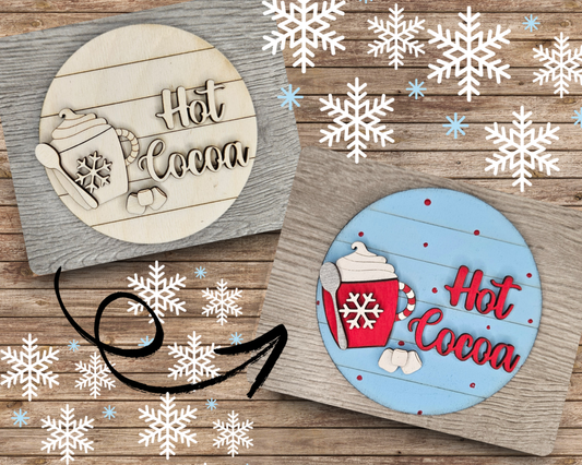 Hot Cocoa Sign | #3864