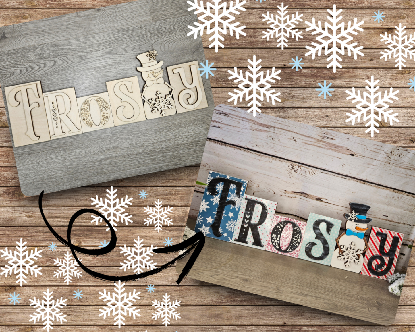 Frosty Word Block | #2408
