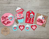 Valentine Tier Tray | Valentine Crafts | DIY Craft Kits | Paint Party Kit | #100126