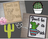 Don't be a Prick Cactus Craft DIY Paint Party Kit Craft Kit for Adults #3026 - Multiple Sizes Available - Unfinished Wood Cutout Shapes