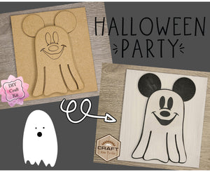 Mouse Ghost | October31st | Halloween Crafts | Halloween Décor | DIY Craft Kits | Paint Party Supplies | #3163