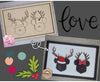 Mouse Reindeer Sign | Christmas Crafts | Christmas Décor | DIY Craft Kits | Paint Party Supplies | #3241