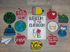 Welcome to our Classroom Interchangeable Paper Sign *BASE KIT* #2983 - Unfinished Wood shape cutouts