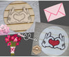 Love Hands | Valentine Crafts | Valentine Décor | DIY Craft Kits | Paint Party Supplies | #3248 - Multiple Sizes Available - Unfinished Wood Cutout Shapes