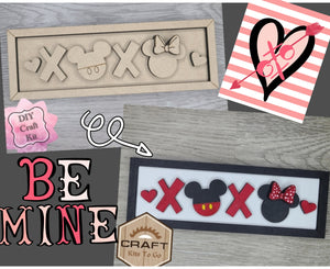 XOXO Sign | Valentine Crafts | DIY Craft Kits | Paint Party Supplies | #3250 - Multiple Sizes Available